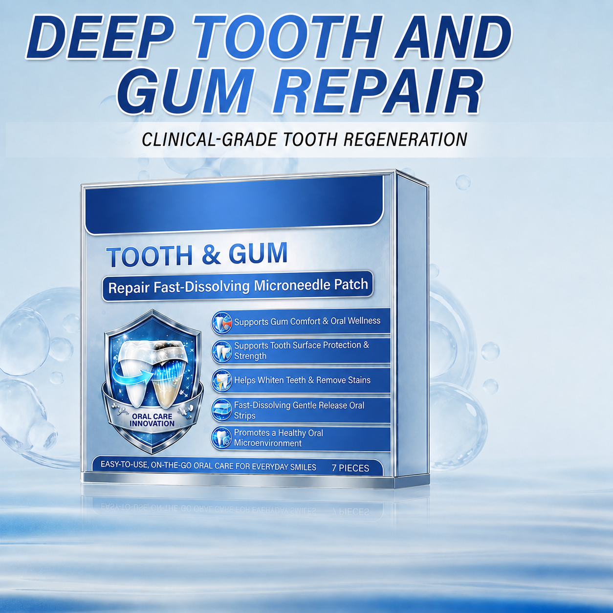 Tooth & Gum Care Fast-Dissolving Microneedle Patch✨