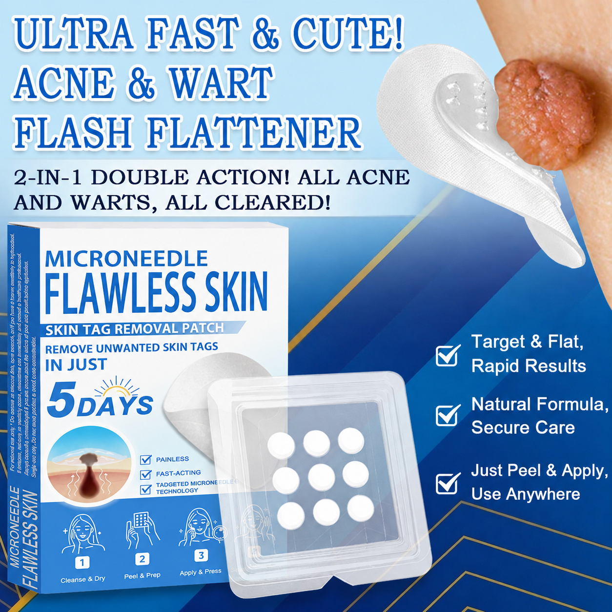 👨‍⚕️2-in-1 Microneedle & Hydrocolloid Patch